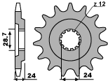 PBR gear wheel 530 17 18NC
